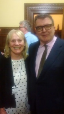 Sheila with Tom Watson MP